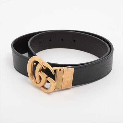 Black GG Marmont leather belt Belts Gucci 