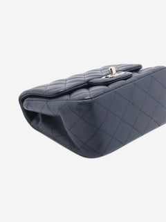Navy blue 2016 mini lambskin Classic Single Flap bag Cross-body bags Chanel 