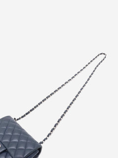 Navy blue 2016 mini lambskin Classic Single Flap bag Cross-body bags Chanel 