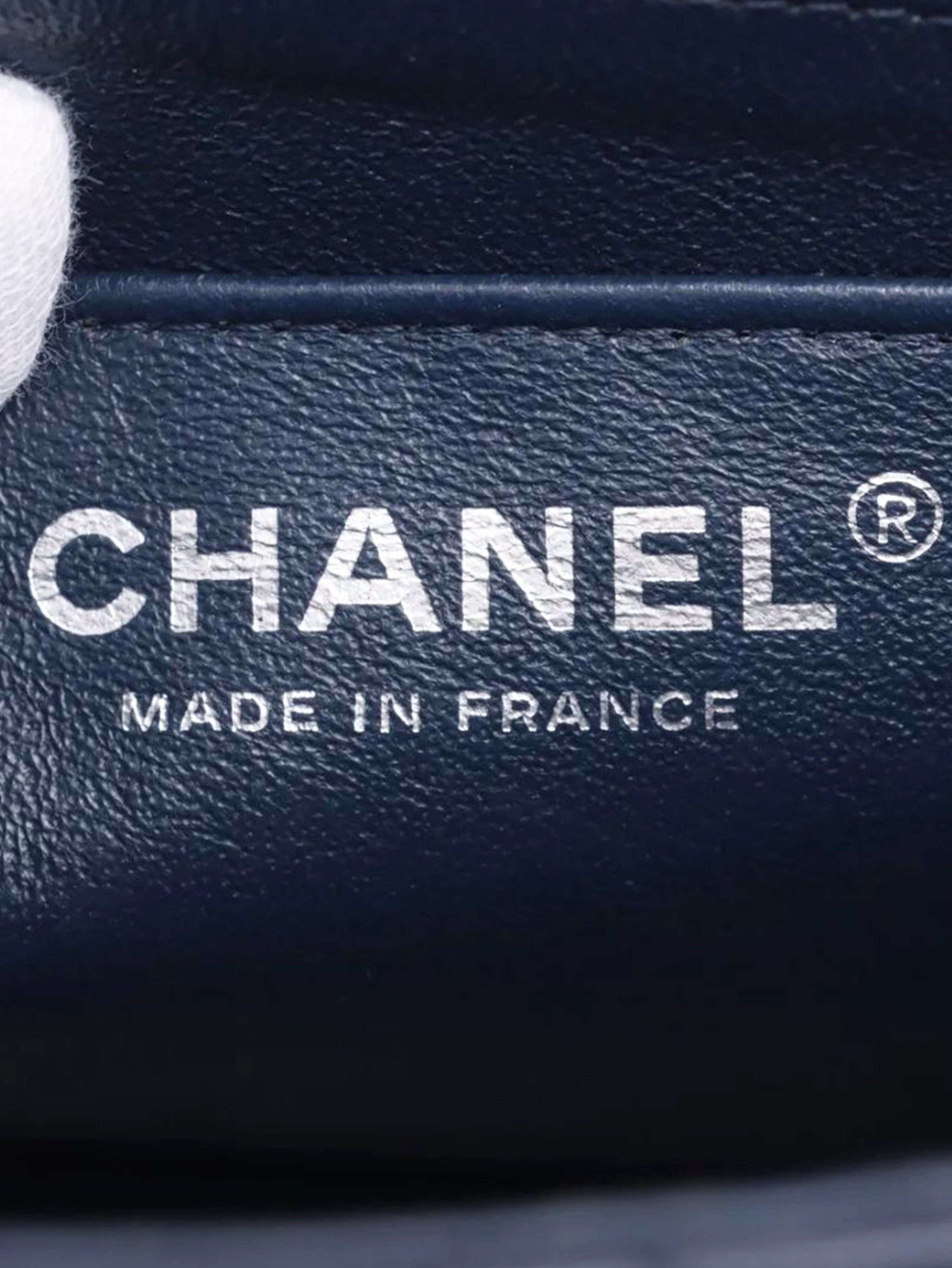 Navy blue 2016 mini lambskin Classic Single Flap bag Cross-body bags Chanel 