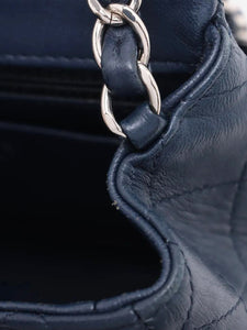Chanel Navy blue 2016 mini lambskin Classic Single Flap bag