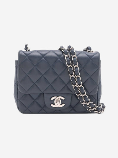 Navy blue 2016 mini lambskin Classic Single Flap bag Cross-body bags Chanel 