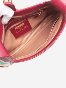 Gucci Neutral and burgundy Jackie 1961 Crown shoulder bag