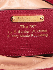 Gucci Neutral and burgundy Jackie 1961 Crown shoulder bag