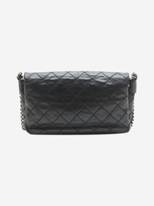 Chanel Black 2012 Matelasse lambskin chain shoulder bag