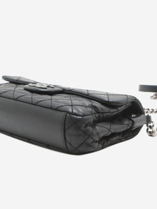 Chanel Black 2012 Matelasse lambskin chain shoulder bag