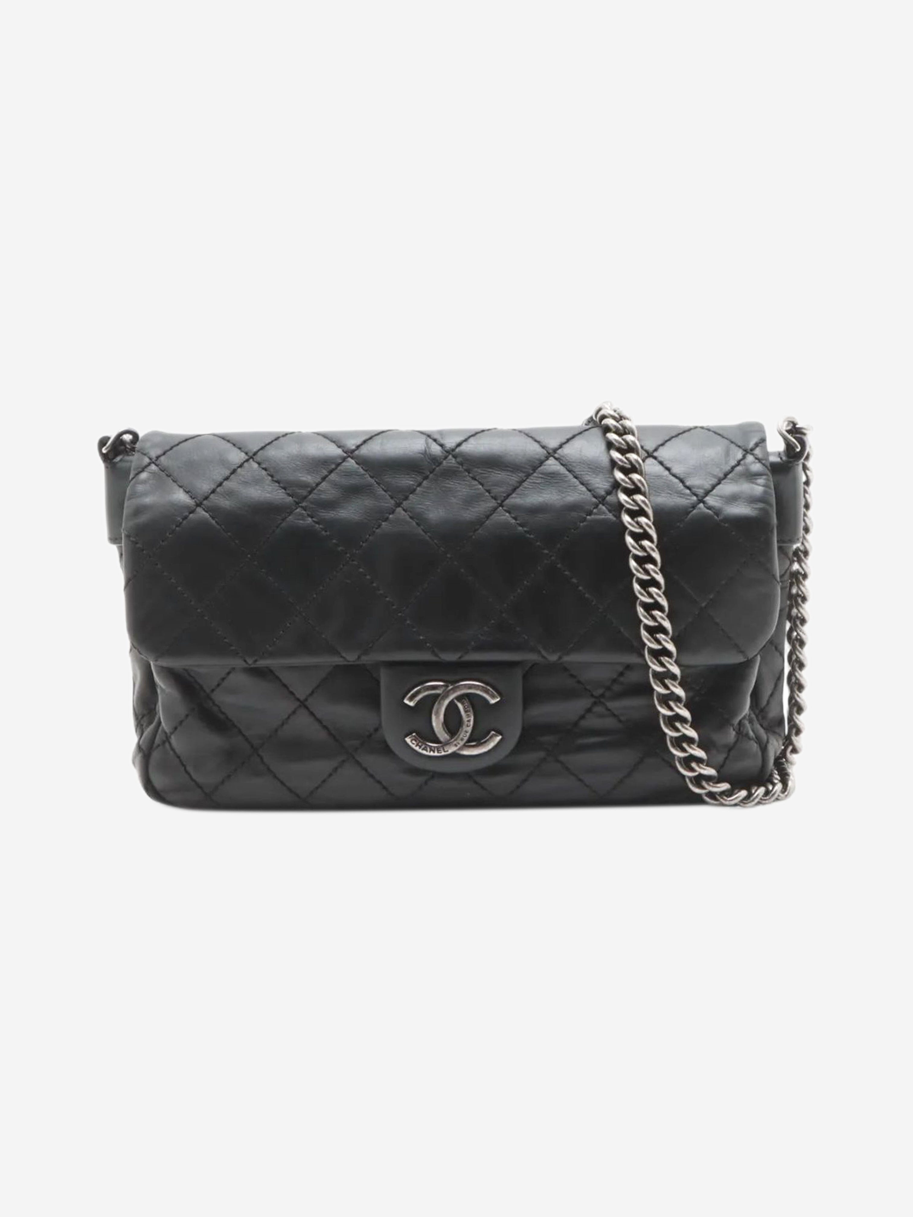Black 2012 Matelasse lambskin chain shoulder bag Shoulder bags Chanel 