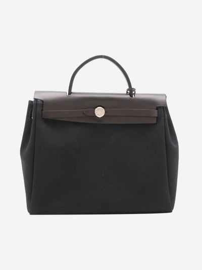 Black Herbag PM Top Handle Bags Hermes 