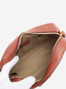 Gucci Tan and beige Sherry Line canvas bag