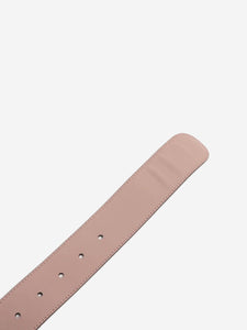 Gucci Taupe Interlocking G leather belt