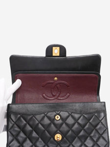 Chanel Black vintage 2000 medium lambskin Classic Double Flap bag