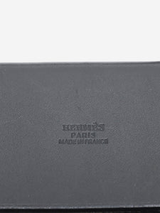 Hermes Black vintage 2003 Herbag Cabas Toile Officier x leather bag
