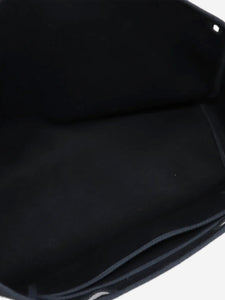 Hermes Black vintage 2003 Herbag Cabas Toile Officier x leather bag