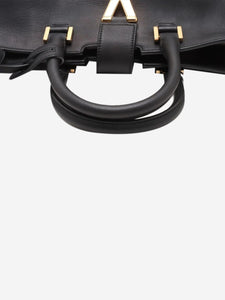Saint Laurent Black Paris Petit Cabas leather 2way bag