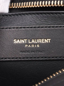 Saint Laurent Black Paris Petit Cabas leather 2way bag