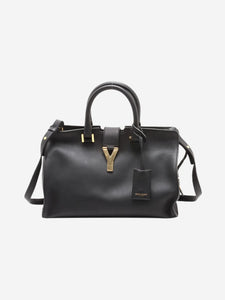 Saint Laurent Black Paris Petit Cabas leather 2way bag