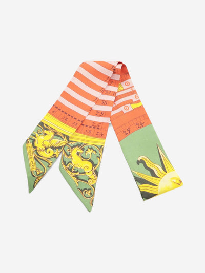 Orange astrology silk twilly Scarves Hermes 