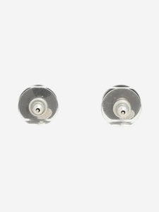 Chanel Black CC 05P stud earrings