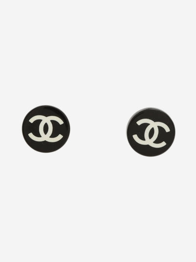 Black CC 05P stud earrings Earrings Chanel 