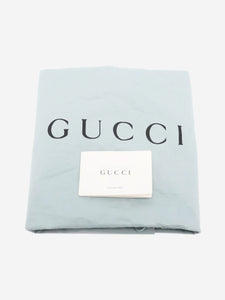 Gucci Brown GG canvas and leather crossbody bag