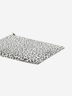 White and black leopard print leather clutch Clutch bags Saint Laurent 