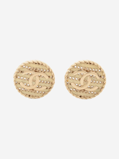 Gold Coco Mark F19C stud earrings Earrings Chanel 