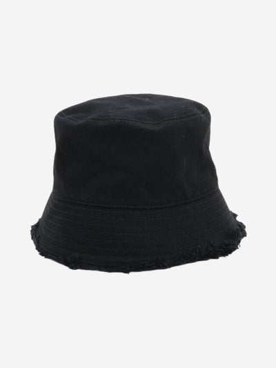 Black cotton bucket hat Hats Prada 