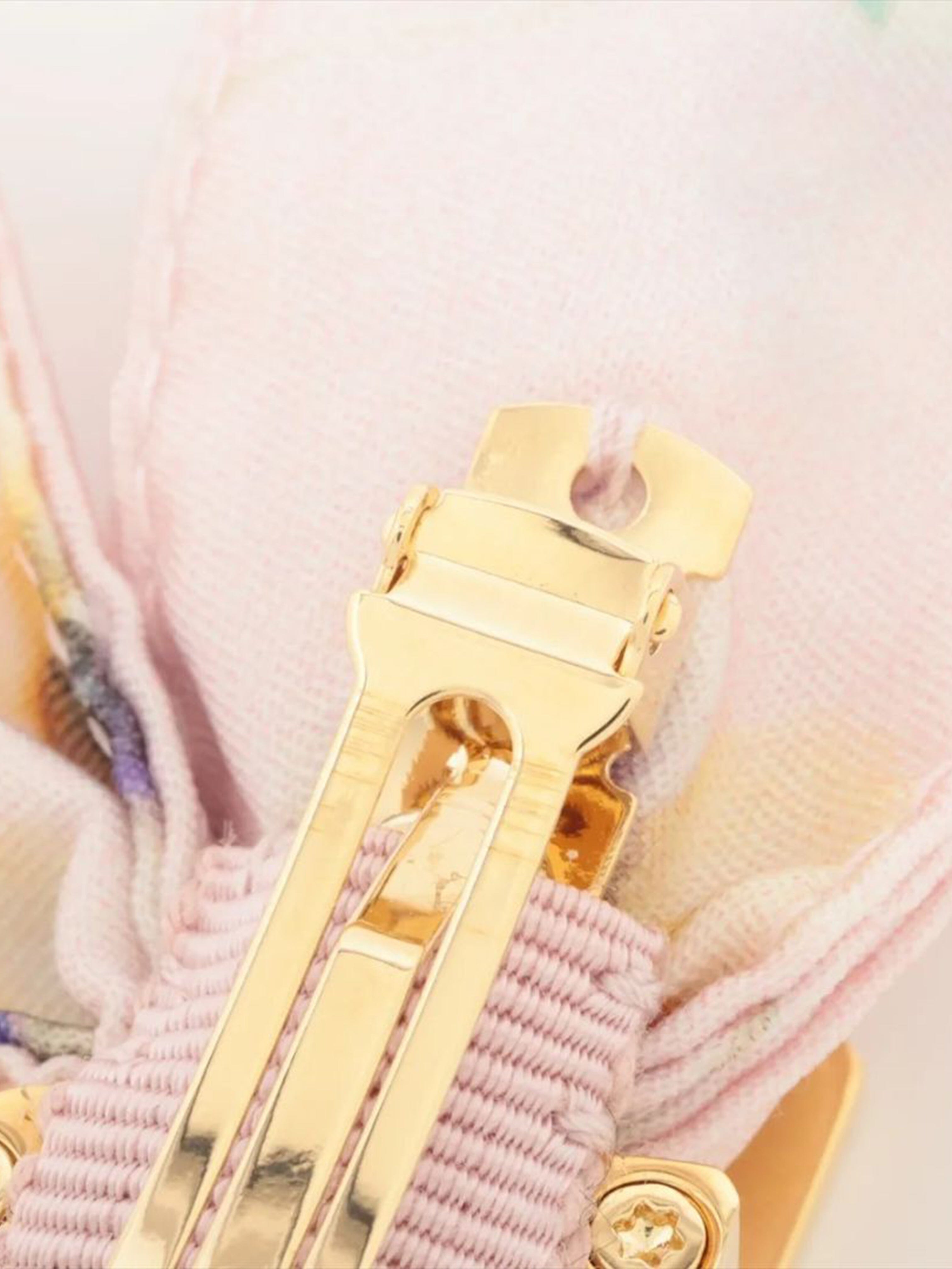 Pink floral bow hair clip Hair Clips Prada 