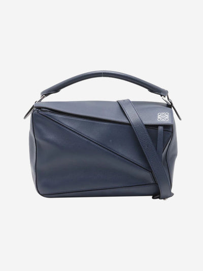 Blue medium Puzzle leather 2way bag Shoulder bags Loewe 