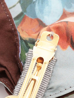 Light blue floral bow hair clip Hair Clips Prada 