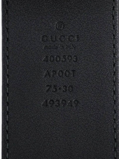 Black GG Marmont leather belt Belts Gucci 