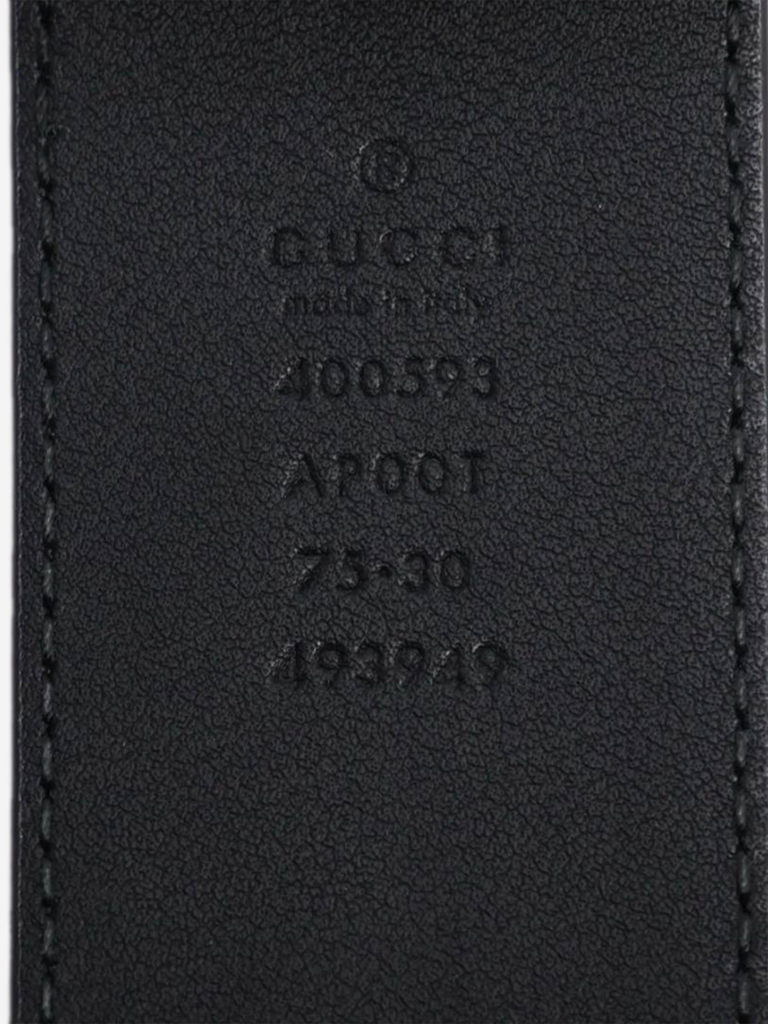Black GG Marmont leather belt Belts Gucci 