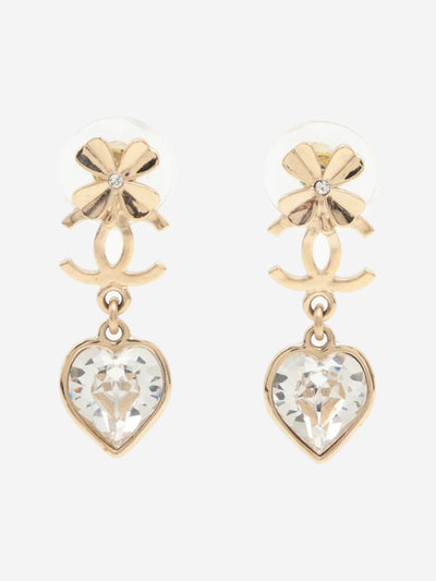 Gold Coco Mark Hearts and Clover B22S earrings Earrings Chanel 