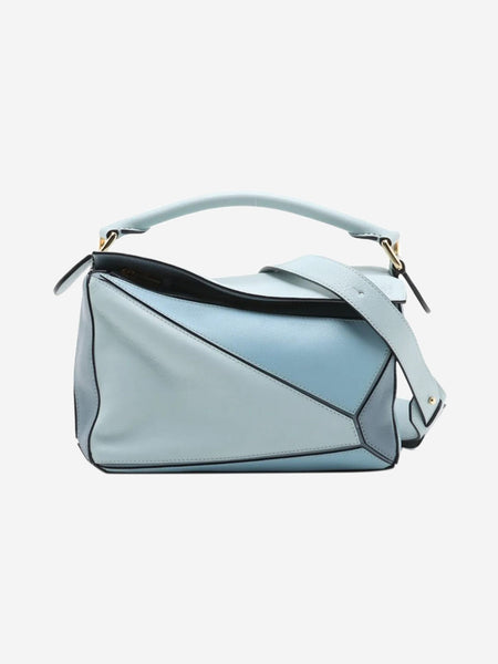 Blue small tri-colour Puzzle bag product image