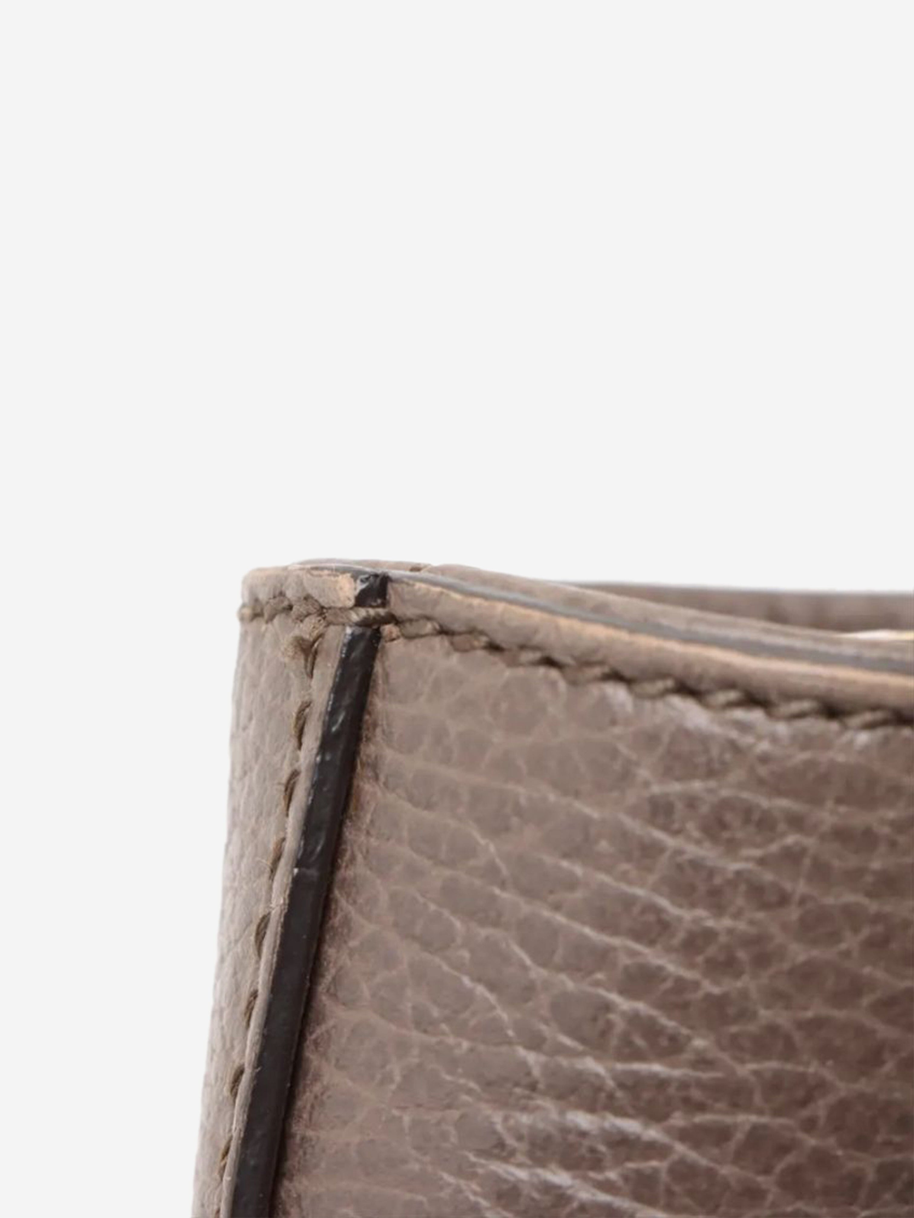 Brown leather top handle bag Top Handle Bags Gucci 