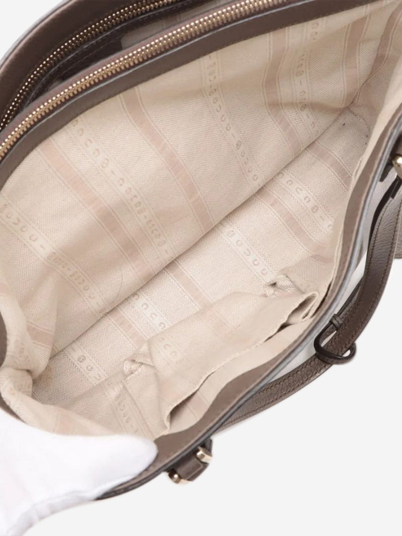 Brown leather top handle bag Top Handle Bags Gucci 