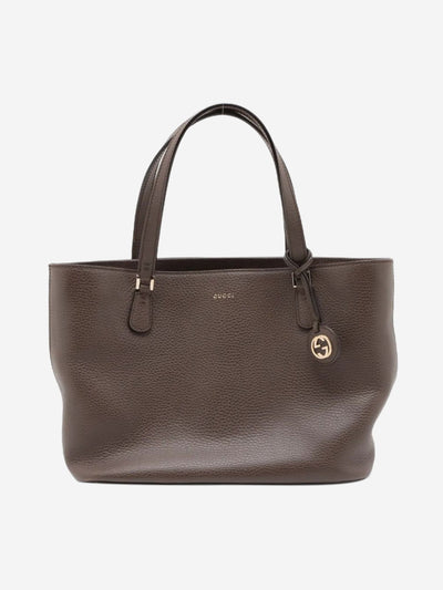 Brown leather top handle bag Top Handle Bags Gucci 