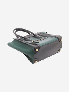 Dark green and black Micro Luggage bag Top Handle Bags Celine 