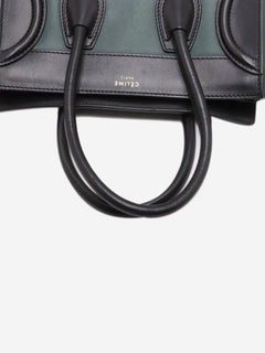 Dark green and black Micro Luggage bag Top Handle Bags Celine 