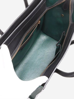 Dark green and black Micro Luggage bag Top Handle Bags Celine 