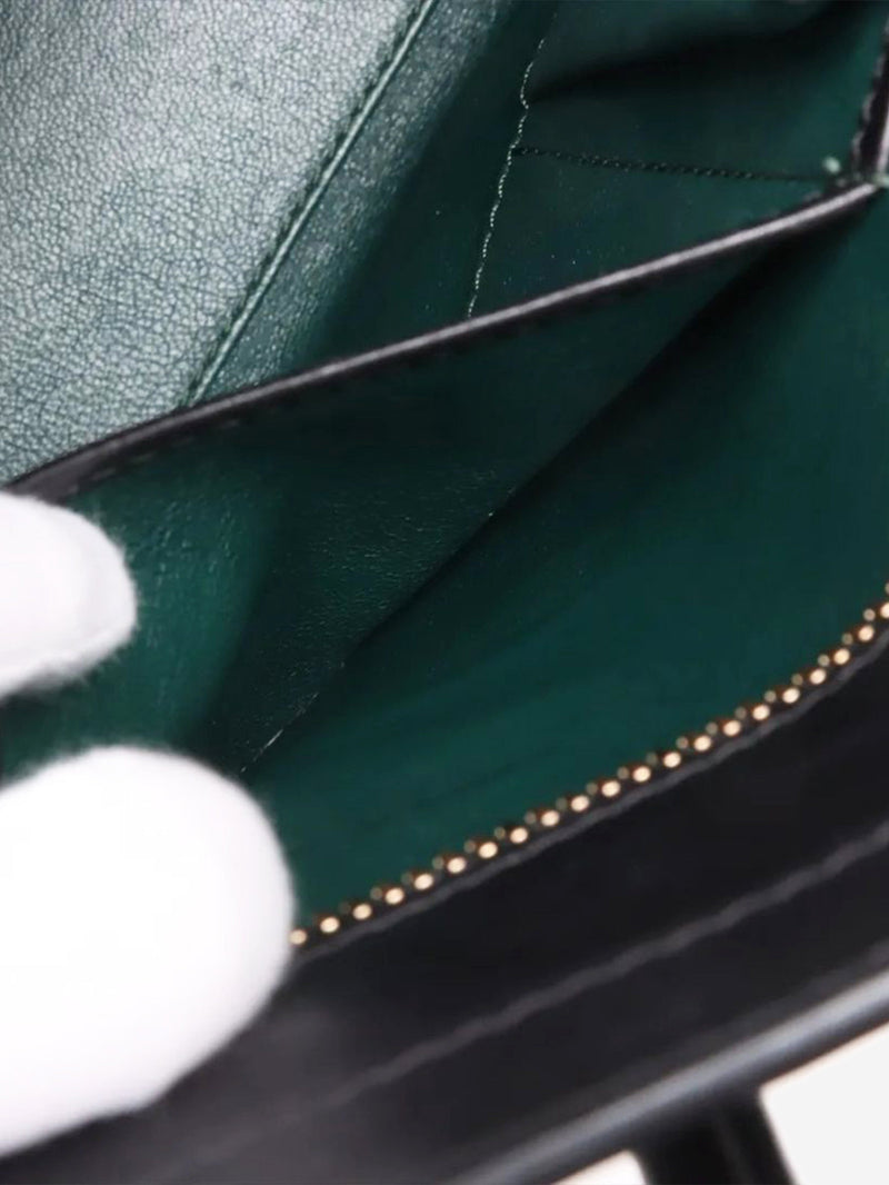 Dark green and black Micro Luggage bag Top Handle Bags Celine 