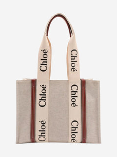 Neutral medium Woody tote bag Tote Bags Chloe 