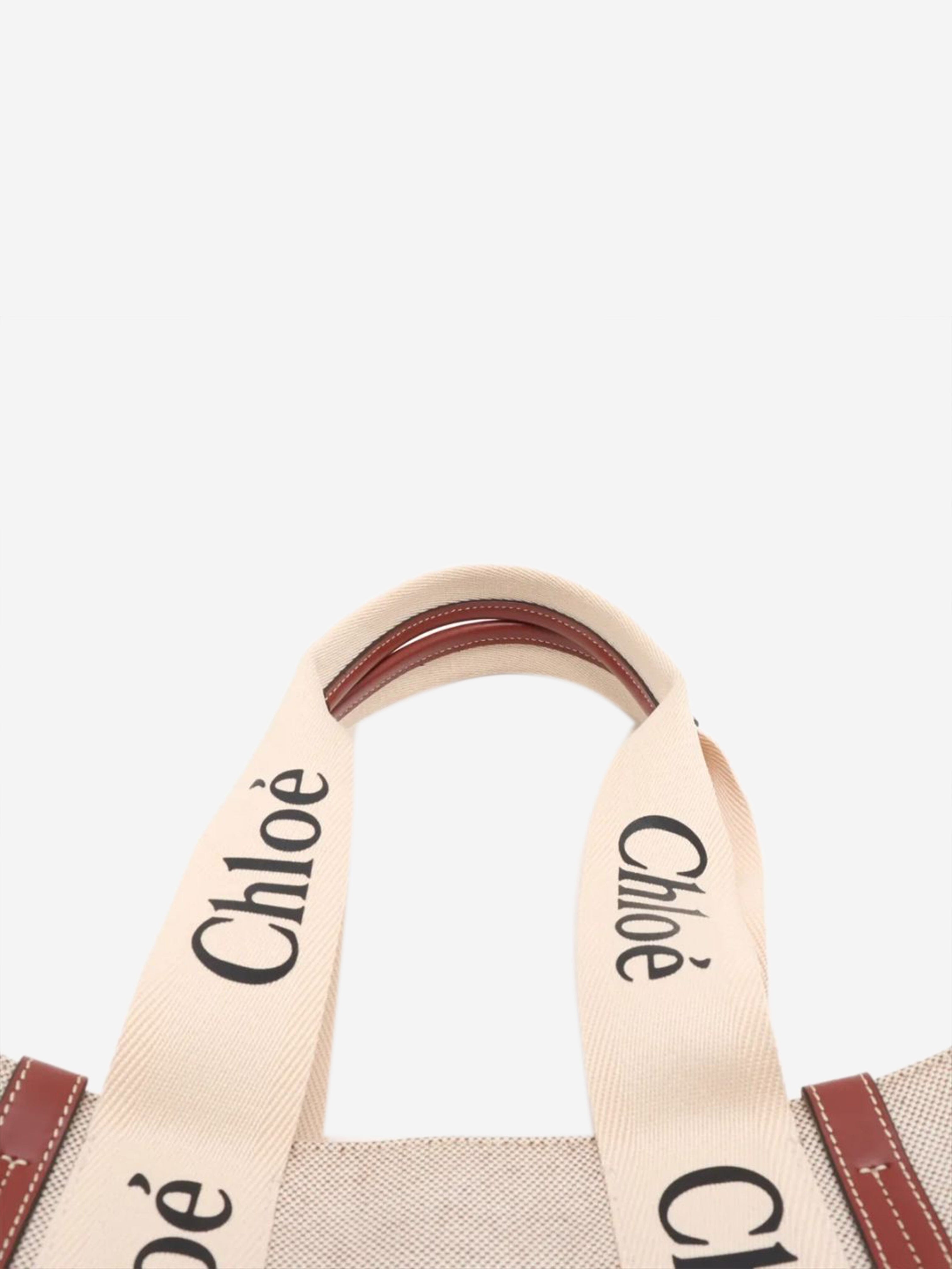 Neutral medium Woody tote bag Tote Bags Chloe 