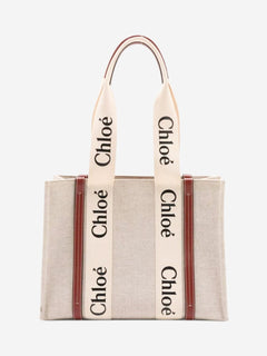 Neutral medium Woody tote bag Tote Bags Chloe 
