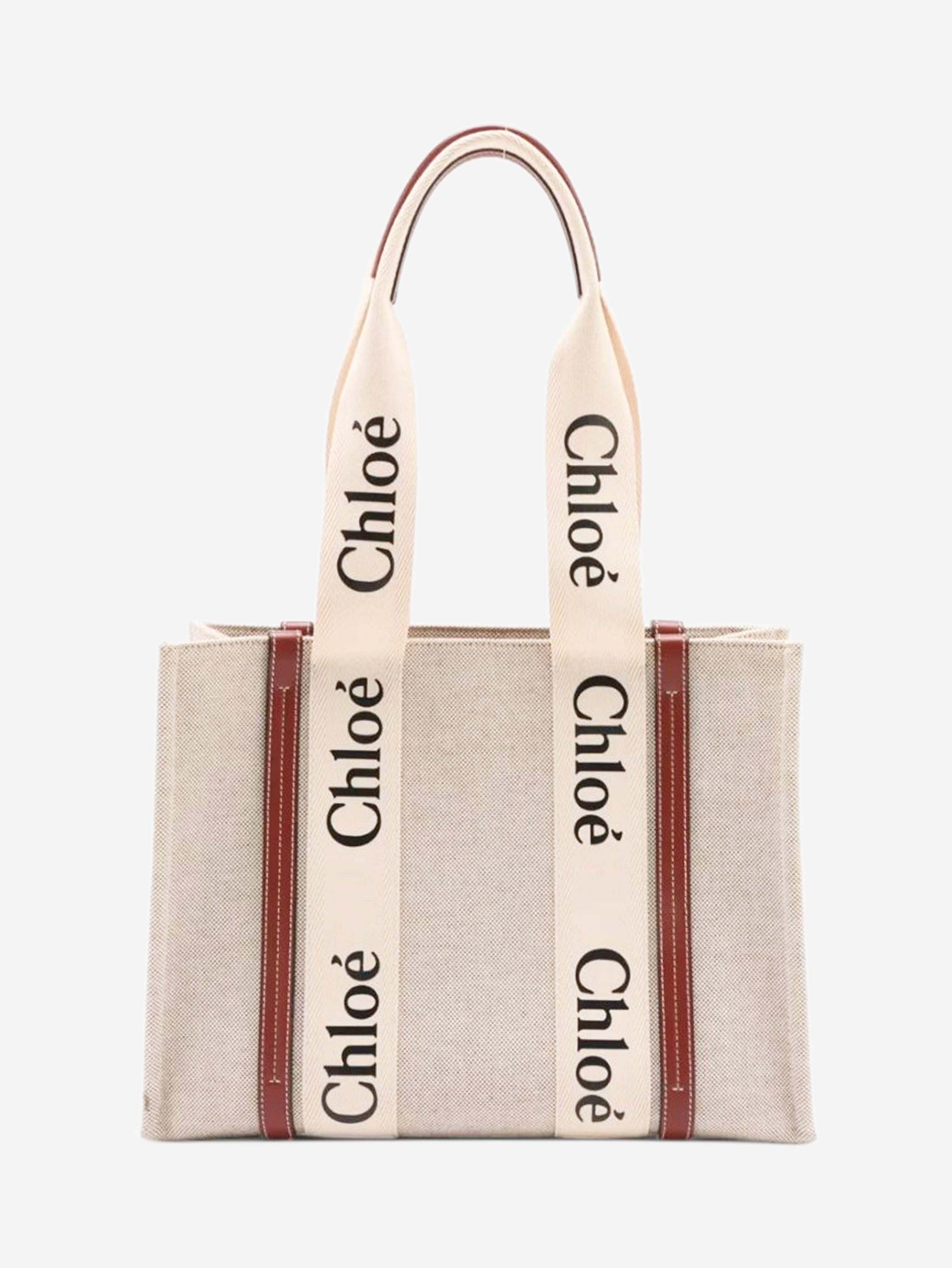Neutral medium Woody tote bag Tote Bags Chloe 