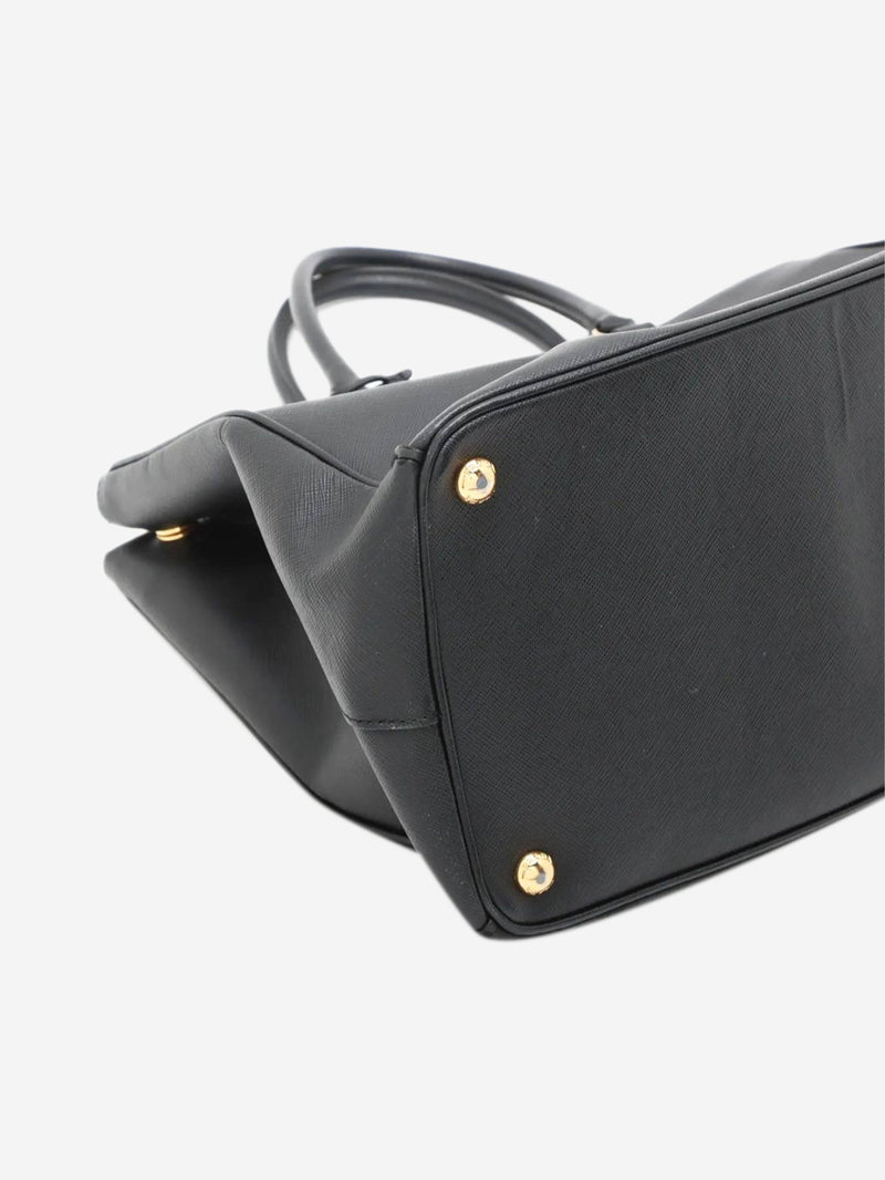 Black Saffiano Lux Galleria 2way bag Shoulder bags Prada 