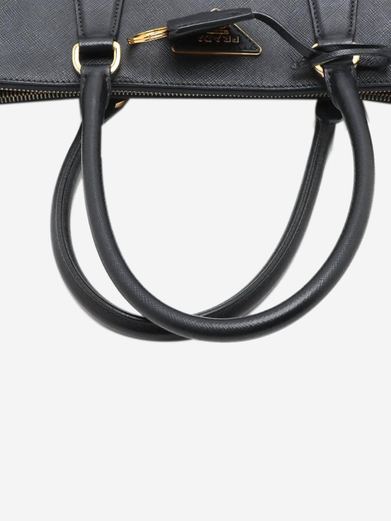 Black Saffiano Lux Galleria 2way bag Shoulder bags Prada 