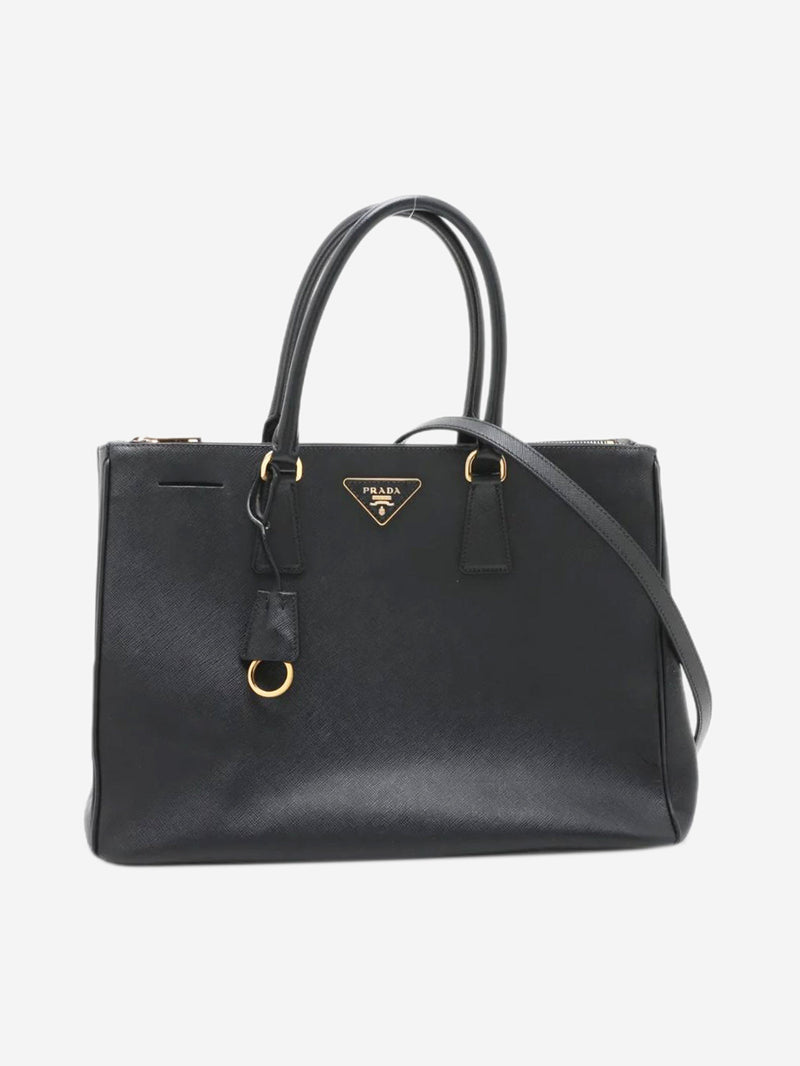 Black Saffiano Lux Galleria 2way bag Shoulder bags Prada 