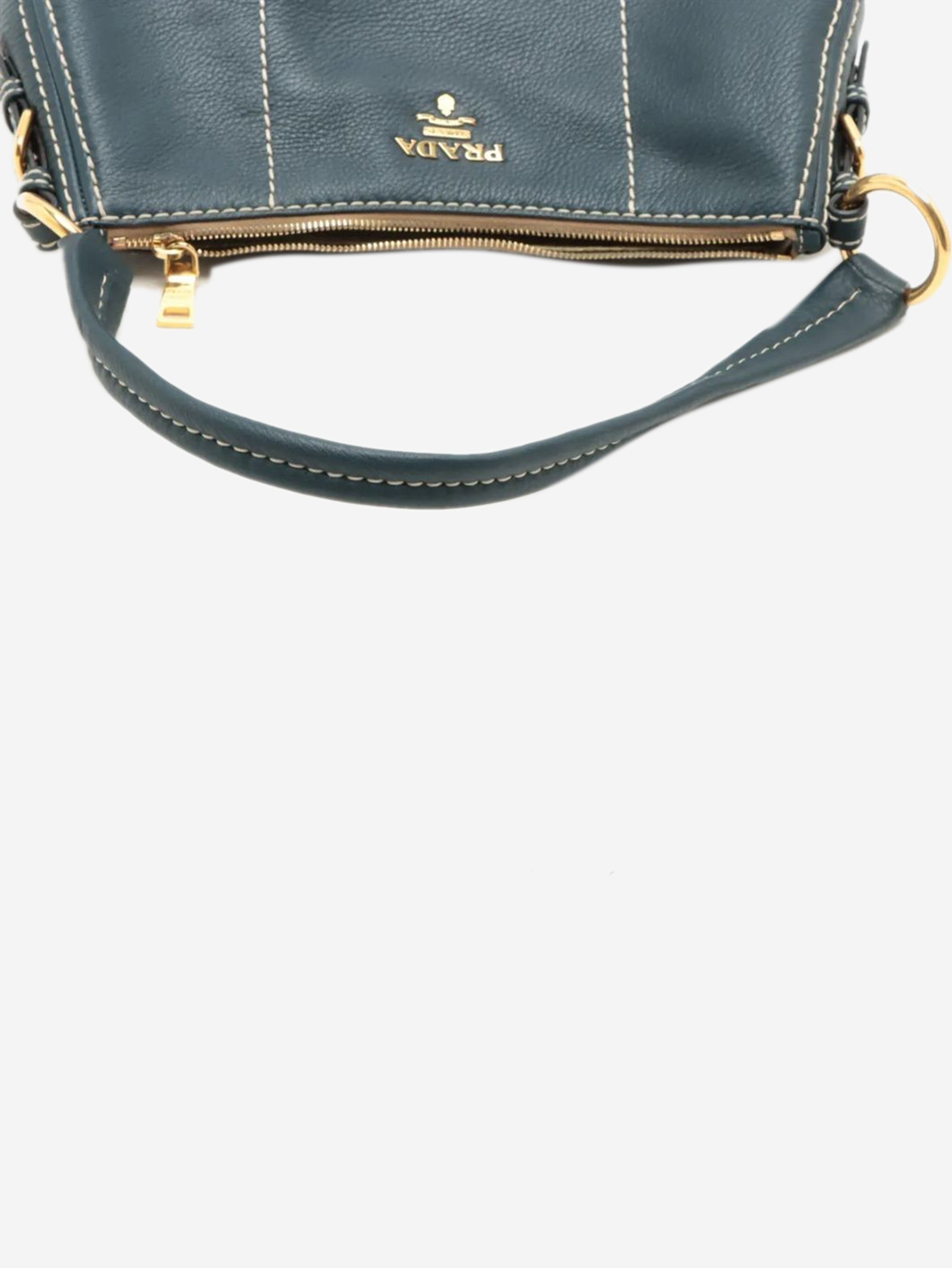 Blue leather shoulder bag Shoulder bags Prada 