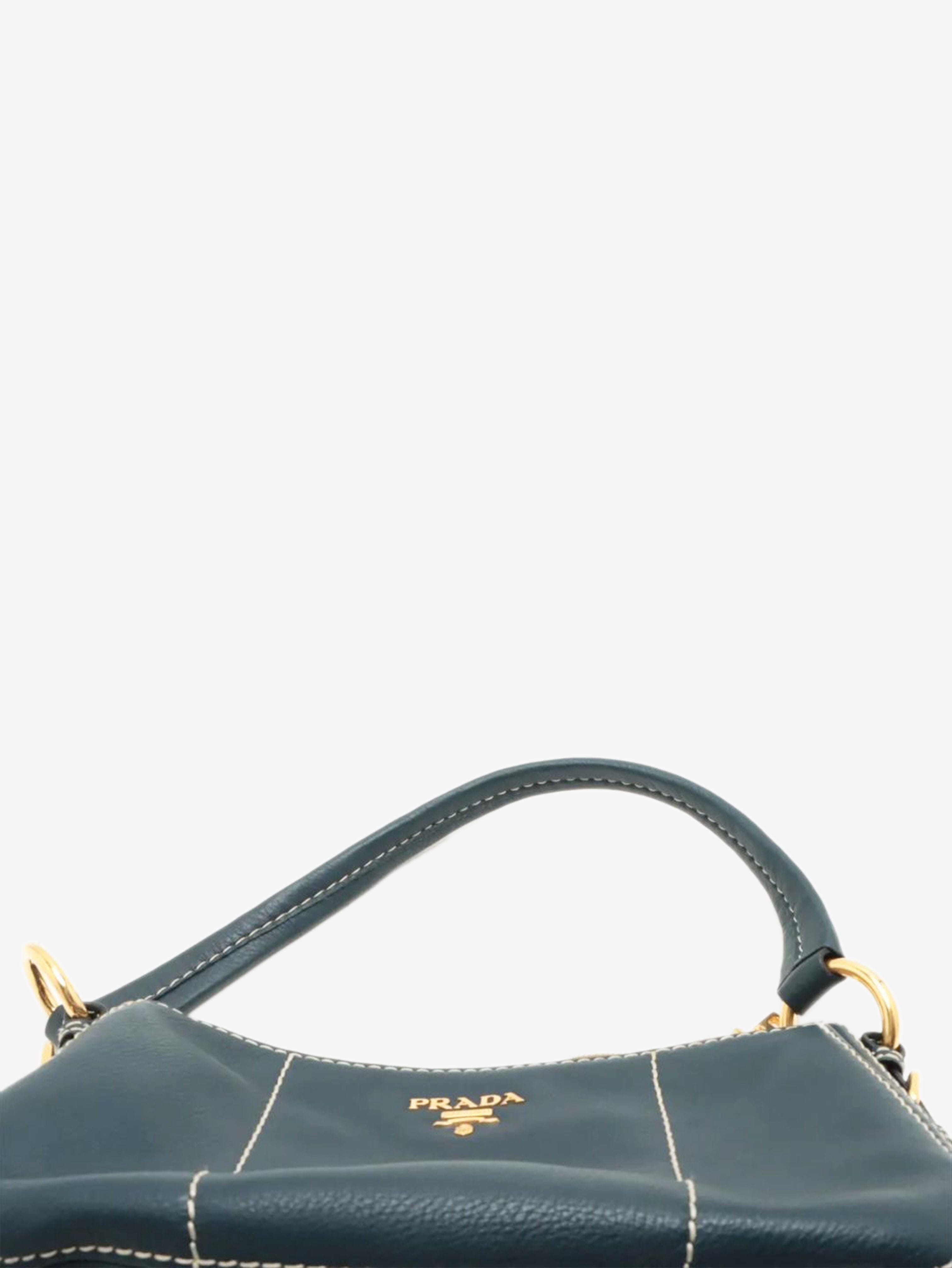 Blue leather shoulder bag Shoulder bags Prada 